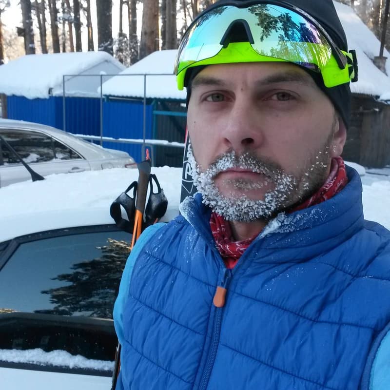 Суровые 25км в суровые -18° 😥😆